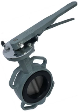 Затвор дисковый поворотный ABRA Ду250 Ру16 BUV-VF863D, межфланцевый, корпус - чугун, диск - нержавеющая сталь, рукоятка, NBR в Перми