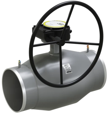 Кран шаровый LD КШЦПР Energy Regula стальной ст 20 Ду150/125 Ру2,5МПа с редуктором в Перми