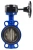 Затвор дисковый поворотный ABRA Ду100 Ру16 BUV-VF826D, межфланцевый, корпус - чугун, диск - чугун, редуктор, EPDM в Перми